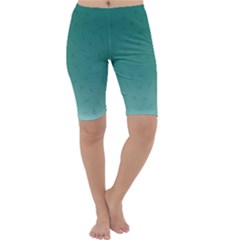 Teal Ombre Mythical Silkens Cropped Leggings - Cropped Leggings 