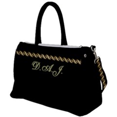 Black and Gold Classic Duffel Travel Bag