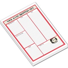 RED SHOPPING LIST - Large Memo Pads
