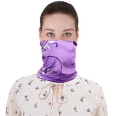 Purple swirl face bandana - Face Covering Bandana (Adult)