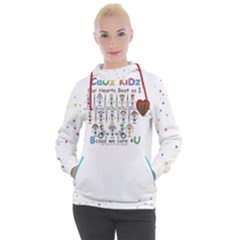CaUz KiDz-Our Hearts Beat as 1 - Women s Hooded Pullover