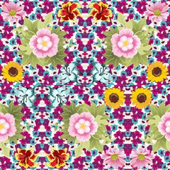 Flower Pattern93 Fabric by citifiedcountrygirl68