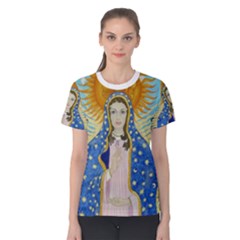 t-shirt our lady short sleeve - Women s Cotton Tee