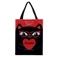 Personalized Valentine Cat - Classic Tote Bag