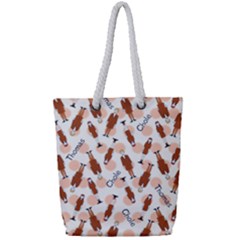 Fashion Couple - Full Print Rope Handle Tote (Small)