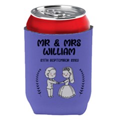 Personalized Wedding Illustration Family Name - Can Cooler