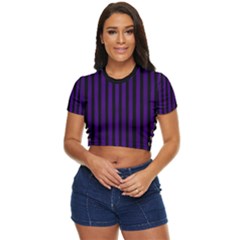 Itop - Side Button Cropped Tee