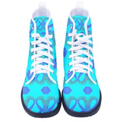 Baby Blue Shoes - Men s High-Top Canvas Sneakers