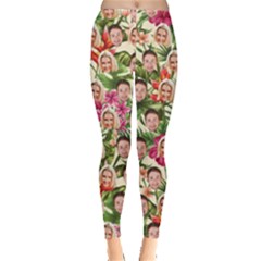 Personalized Couple Many Faces Hawaii Classic Leggings - Everyday Leggings 