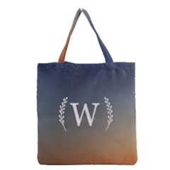 Personalized Initial Tote Bag - Grocery Tote Bag