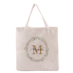 Personalized Initial Name Tote Bag - Grocery Tote Bag