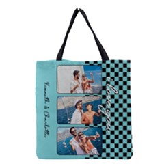 Personalized Photo Grid - Grocery Tote Bag