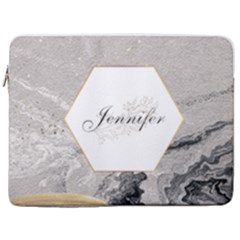 Personalized Name Laptop Sleeve Case with Pocket (4 styles) - 17  Vertical Laptop Sleeve Case With Pocket