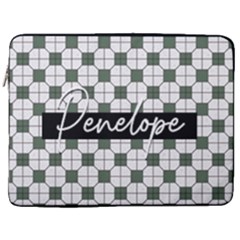 Personalized Name Retro Old Style (4 styles) - 17  Vertical Laptop Sleeve Case With Pocket