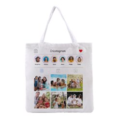 Personalized Instagram Name Tote Bag - Grocery Tote Bag