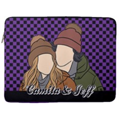 Personalized Hand Draw Style 2 - 17  Vertical Laptop Sleeve Case With Pocket