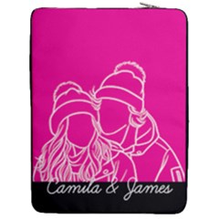 Personalized Hand Draw Style 2 - 17  Vertical Laptop Sleeve Case With Pocket