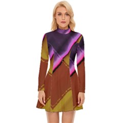 Dress 2024 - Long Sleeve Velour Longline Dress
