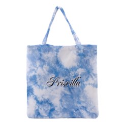 Personalized Tie Dyed Style Name Tote Bag - Grocery Tote Bag