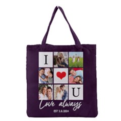 Personalized Love Always Any Text Photo Tote Bag - Grocery Tote Bag