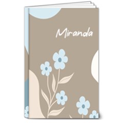 Personalized  Name Flower Hardcover Notebook - 8  x 10  Hardcover Notebook