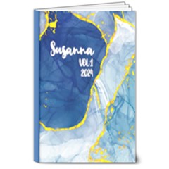 Personalized Name Blue Hardcover Notebook - 8  x 10  Hardcover Notebook