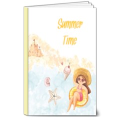 Personalized Name Summer Time Hardcover Notebook - 8  x 10  Hardcover Notebook