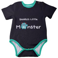 Personalized Monster Name Baby Short Sleeve Bodysuit