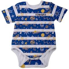 Personalized Space Name Baby Short Sleeve Bodysuit