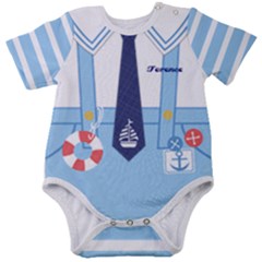 Personalized Sailor Name Baby Short Sleeve Bodysuit