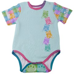 Personalized Jelly Bear Name Baby Short Sleeve Bodysuit