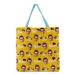 Personalized Photo Many Face Head Name Tote Bag - Grocery Tote Bag