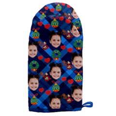 Personalized Checked Xmas Photo Microwave Oven Glove