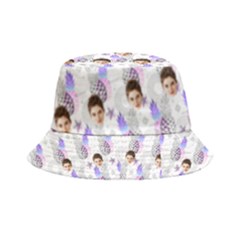 Personalized Pineapple Pattern Head Photo Inside Out Bucket Hat