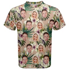 Personalized Couple Many Faces Hawaii T-Shirt - Men s Cotton Tee