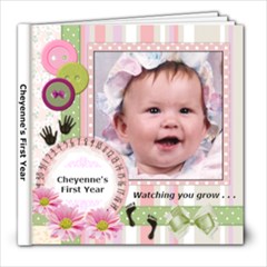 Cheyenne 1st Year Book - 8x8 Photo Book (20 pages)