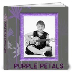 Purple Petals Quickpage Album - 12x12 Photo Book (20 pages)