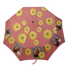 Gingham Umbrella with photos - Folding Umbrella