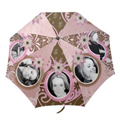 umbrella pink chocolate - Folding Umbrella