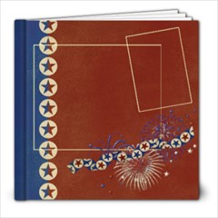 8x8 Album- Red, White & Blue - 8x8 Photo Book (20 pages)