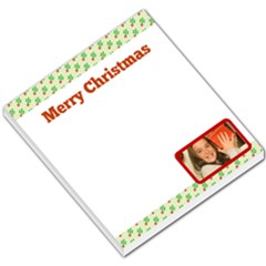 Merry Christmas Hollies Header & Footer - Small Memo Pads