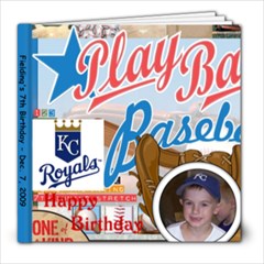 Fielding s baseball birthday book - 8x8 Photo Book (20 pages)
