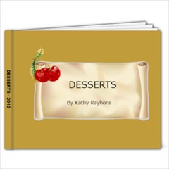 Recipe Book Desserts - 9x7 Photo Book (20 pages)