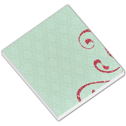 Memo Pad, Teal With Pink By Mikki