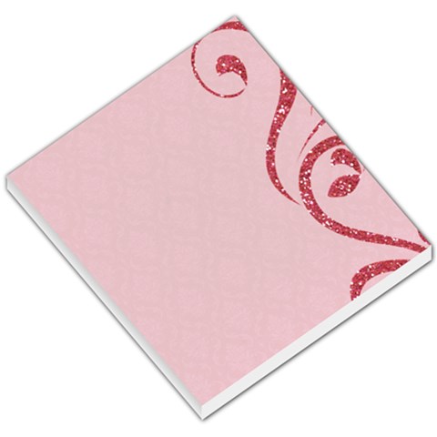 Memo Pad, Pink With Glitter By Mikki