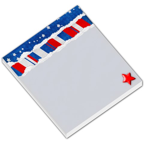 Memo Pad, Red, White & Blue By Mikki