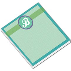 Blue Green Purple Monogram - Small Memo Pads