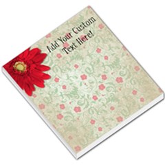 Vintage Red Flowers Memo Pad - Small Memo Pads