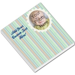 Soft Blue Stripes Memo Pad - Small Memo Pads