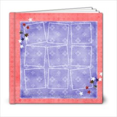 6x6 July Album, Red, White & Blue - 6x6 Photo Book (20 pages)